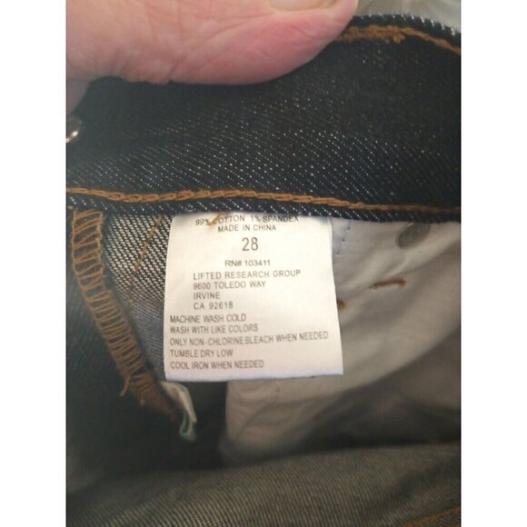 LRG LR Geans Denim Men's Dark Blue Jeans  Size 28x32 - Picture 7 of 7